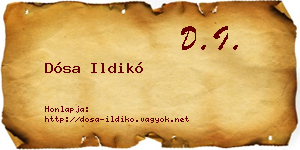 Dósa Ildikó névjegykártya